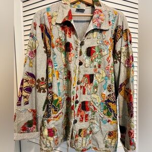 CHICO’S Unique Embroidered Jacket